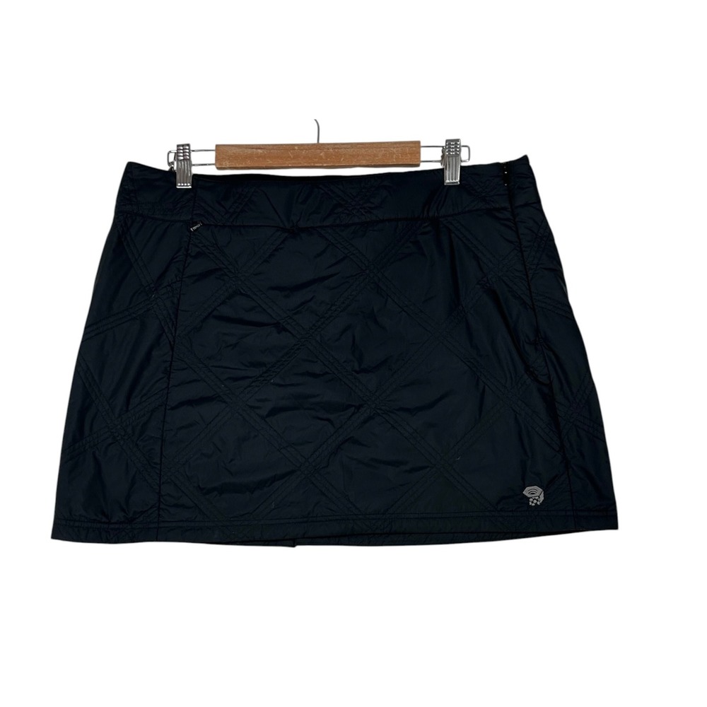 Mountain Hardwear Womens Quilted Insulated Mini Skirt Large Black Outdoor